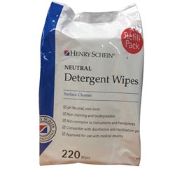 Henry Schein Neutral Detergent Wipe Refill 220 pack