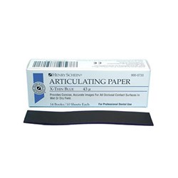 Henry Schein Articulating Paper Blue XThin (38u) 14 Book