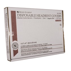 Henry Schein Headrest Cover 11.5x10" Regular Clear box 250