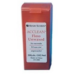 Henry Schein Acclean Floss Unwaxed 600ft Roll