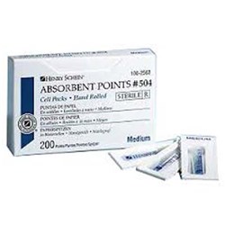 Henry Schein Absorbent Points Asst Pack 15-40 Cell pkt 180