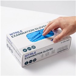 Essentials Nitrile Gloves Blue Powder Free S Carton 10 x 100