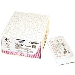 Ethicon Suture Vicryl 3/8 Conv Cut 16mm 4/0 45cm box 24