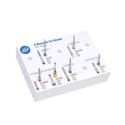 Specialty Kit 6 Reasons for Komet Incl 6 Burs + Block