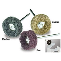 Abrasive Buff #9485F-250 Fibre Bonded Polisher Mounted Pk10