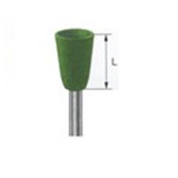 Polisher RA #9616-060 Amalgam Metal Fine-Grit Green Pkt10