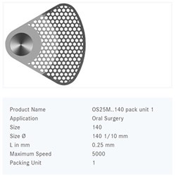 Dia Ortho Oscillating IPR Disc 25mm Medium Grit #OS25M 140 Ea