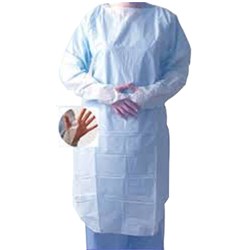 Thumbs Up Impervious Gown Regular Blue box 15