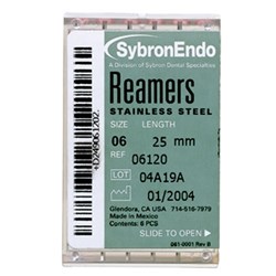 K REAMERS 25mm Size 35 Green Pack of 6