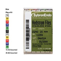 HEDSTROM FILES 25mm Size 15 White Pack of 6