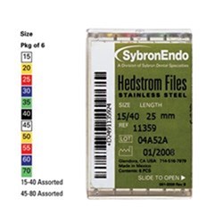 HEDSTROM FILES 25mm Size 20 Yellow Pack of 6
