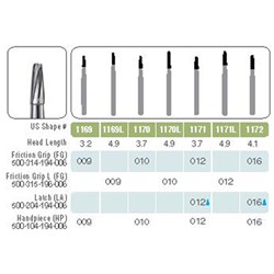 JET BUR REG TAPER DOME LONG FG 1169L-5