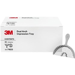 Dual Arch Impression Tray Anterior Refill Pkt 35 Trays