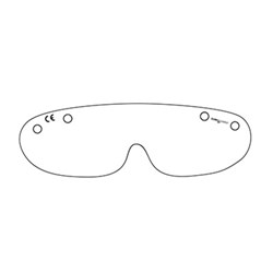 Eye Shield Clear Lenses Pack of 25