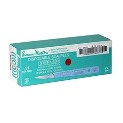 SwannMorton Disposable Scalpel Sterile Steel #11 0503 Pkt/10