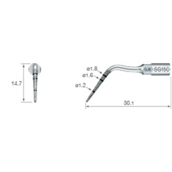 SG15C Implant PrepTip Diamond Coated 0.9mm for VarioSurg Pk1