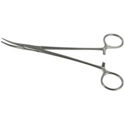 Haemostatic forceps halstered