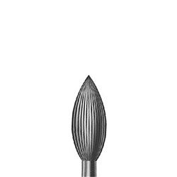 Steel Bur RA #41-012 Finisher Flame Pkt 6