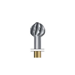 T-Carbide Bur RA #H1SE-012 Round Staggered Toothing pkt 5