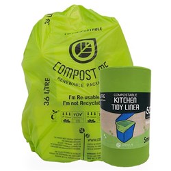 Compost Me Bin Liner 36L Pkt 50