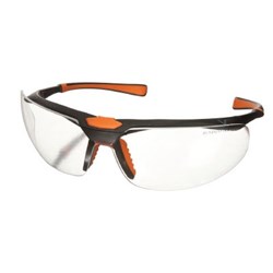 ULTRATECH Protective Eyewear 1 Black Frame Clear Lens