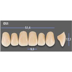 VITAPAN EXCELL Classical Upper Anterior Shade A1 Mould O51