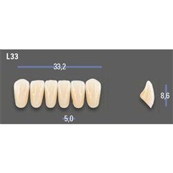 VITAPAN EXCELL Classical Lower Anterior Shade A3 Mould L33