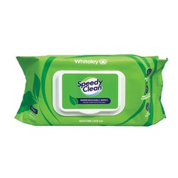 Speedy Clean Bio Wipe Flatpack Biodegradeable Wipes 100 Pack