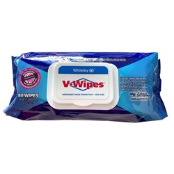V WIPES Hospital Grade Disinfectant Flat Pack of 80