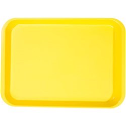 B Lok Tray Flat Neon Yellow 33.97 x 24.45 x 2.22cm