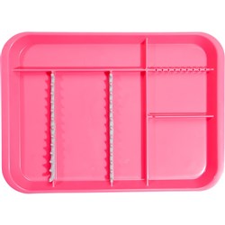 B Lock Tray Divided Neon Pink