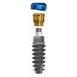 Locator Implant+Abutment 4.4mm Dia 10mm Length 4mm Cuff