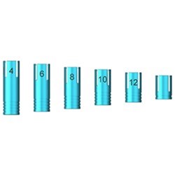 Standard ridge drill stops 4, 6, 8, 10, 12, 14mm