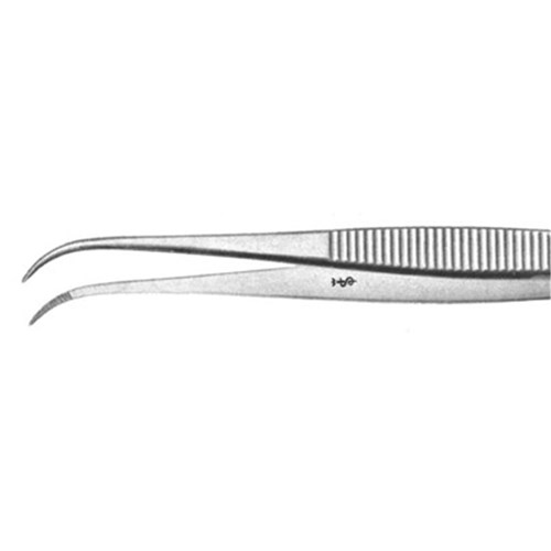 Tweezer Perry DA204R Serrated 130mm ea