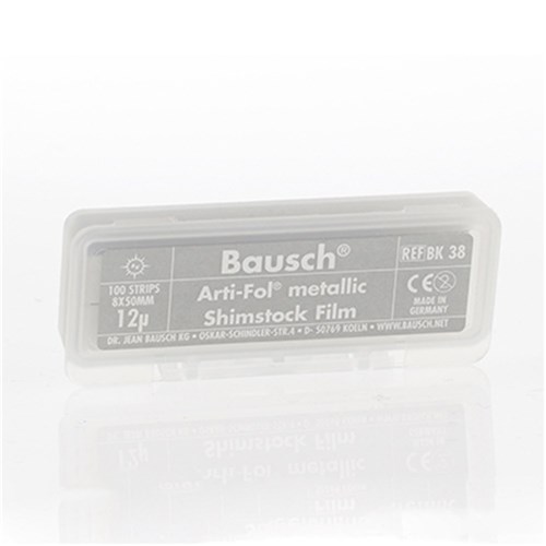 BAUSCH Arti-Fol BK38 Uncoated 12u 8mm 100 sheets