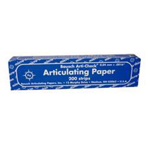 BAUSCH Articulating Paper BK61 Blue 200 Strips in dispenser