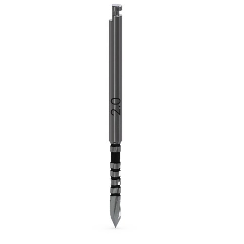 Tapered 2.0mm Starter Drill Extended Shank