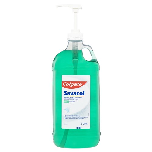 Savacol Chlorhexidine Mouthrinse Green 3L ea