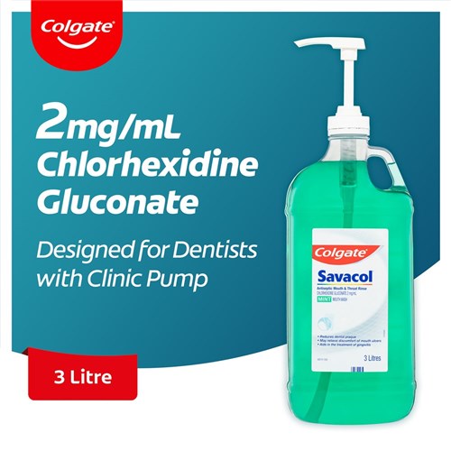 Savacol Chlorhexidine Mouthrinse Green 3L ea