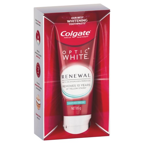 Optic White 3% HP Renewal Last Fresh Toothpaste 85g Pkt 6