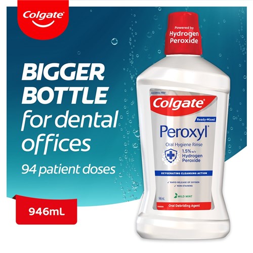 Colgate Peroxyl Mouthrinse In Office 946ml Pkt 6