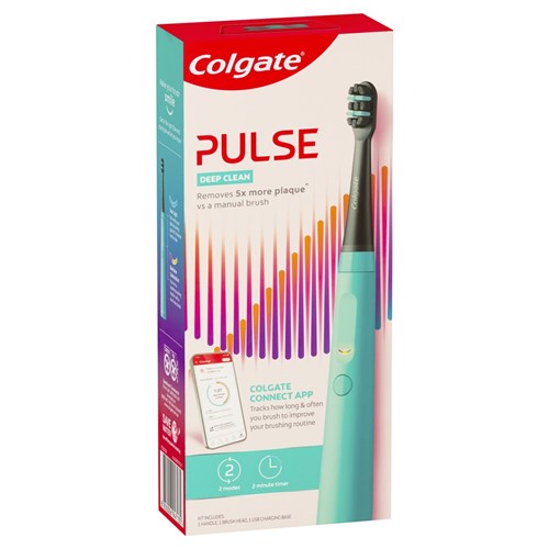 Colgate Pulse Green Deep Clean Electric TB & 1 X Refill Head