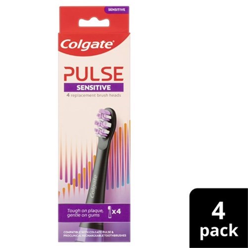 Colgate Pulse Sensitive Brush Heads Refill 4Pk