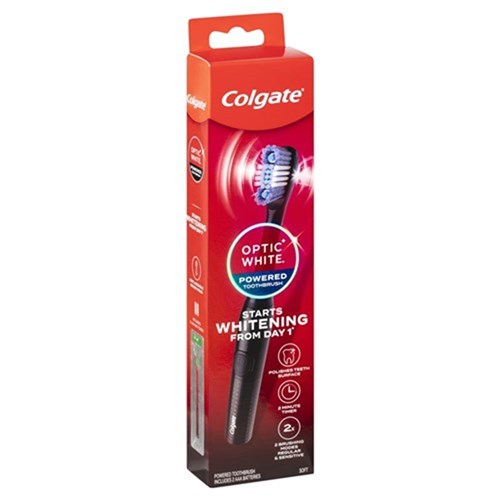 Colgate Optic White Battery Toothbrush Soft 1Pk x 3