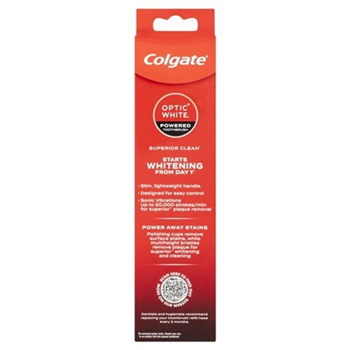 Colgate Optic White Battery Toothbrush Soft 1Pk x 3