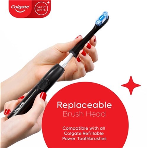 Colgate Optic White Battery Toothbrush Soft 1Pk x 3