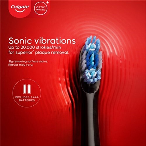 Colgate Optic White Battery Toothbrush Soft 1Pk x 3