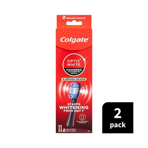 Colgate Optic White Battery Toothbrush Soft Refill 2Pk x 5