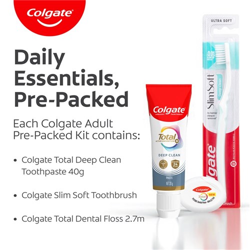 Colgate Adult Pre-Pack Patient Kits x 60 Pack