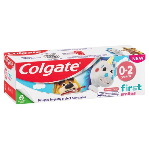 Colgate Kids 0-2 Natural Fruit Toothpaste 50ml pkt 12